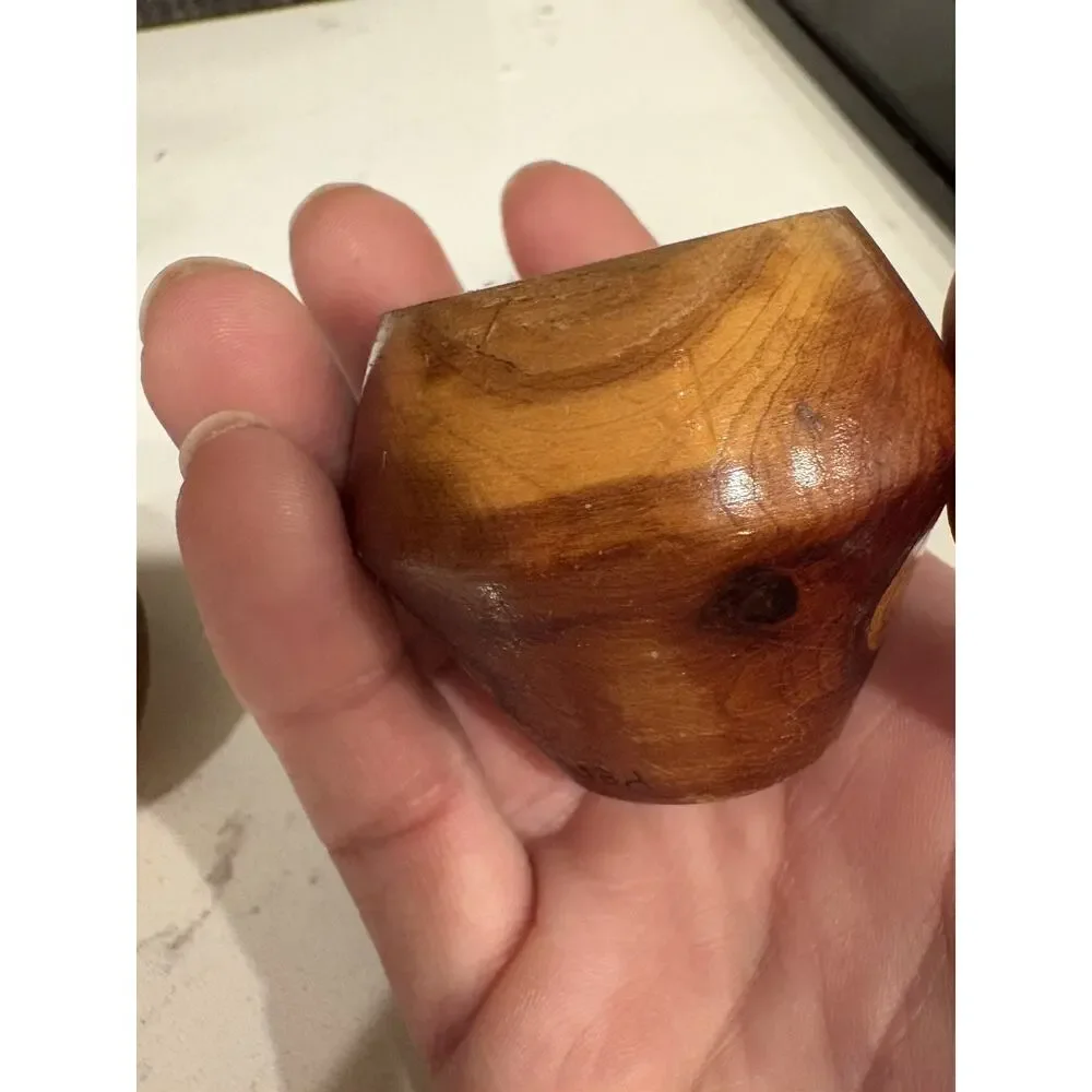 Vintage Topinabee Mich Wooden Salt & Pepper Shakers-Mid Century Modern